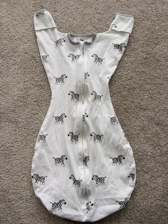 Amazing Baby Other - White Zebra Print Transitional Sleep Sack Swaddle